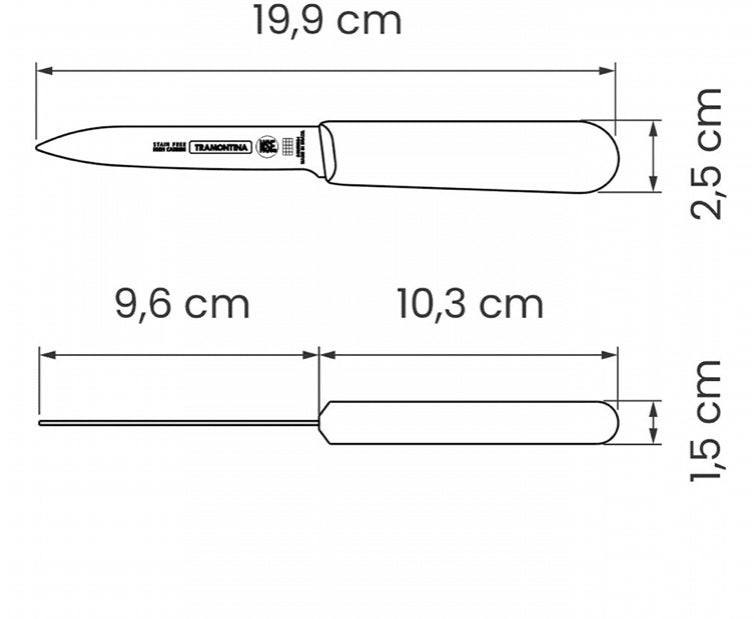 Cuchillo Mondador 4” Professional Tramontina