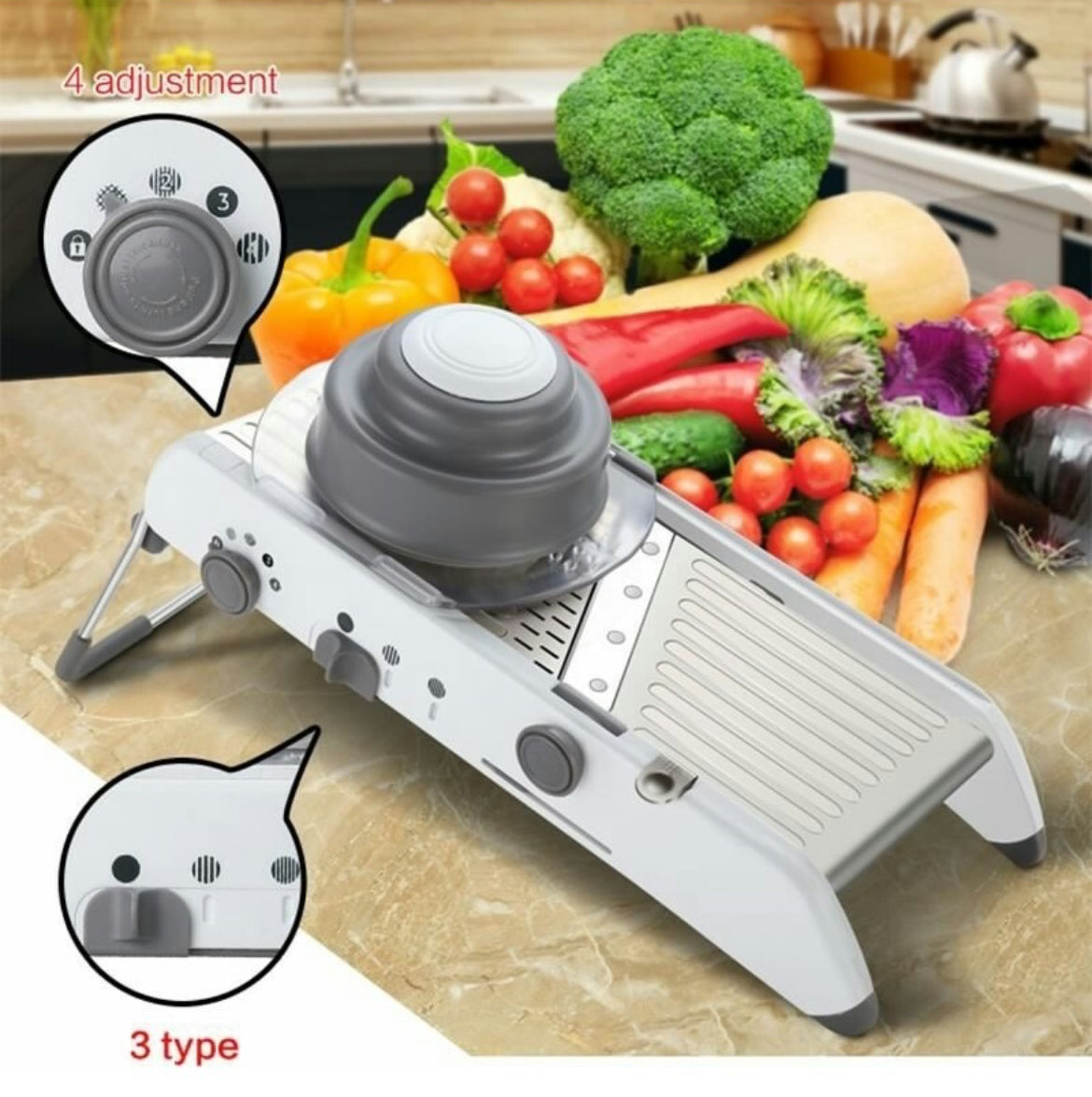 Mandolina profesional multifuncional